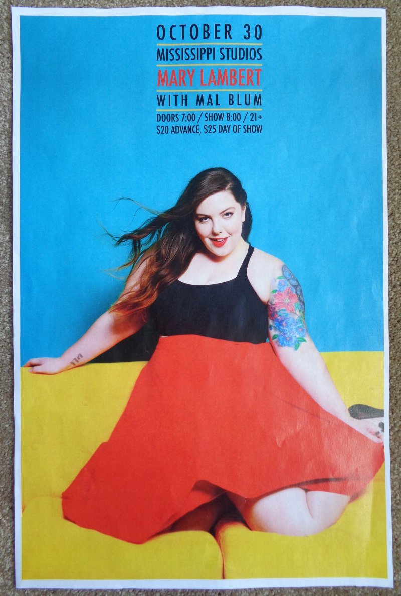 Image 0 of Lambert MARY LAMBERT 2017 Gig POSTER Portland Oregon Concert