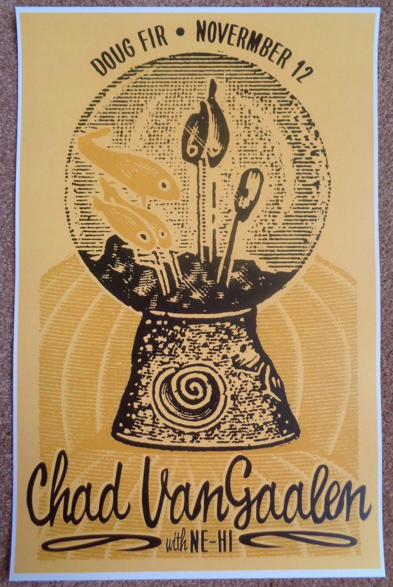 Image 0 of VanGaalen CHAD VanGAALEN  2017 Gig POSTER Portland Oregon Concert