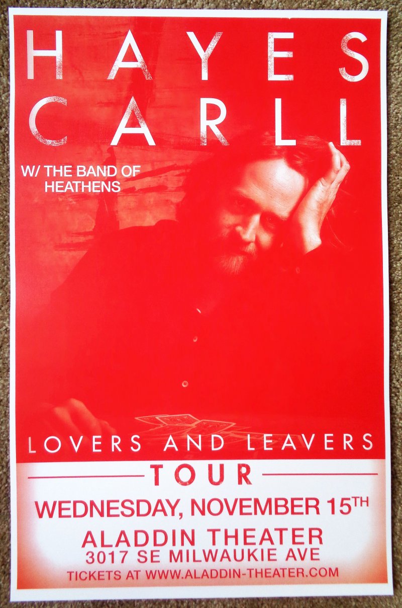 Image 0 of Carll HAYES CARLL 2017 Gig POSTER Portland Oregon Concert Version 1 of 2