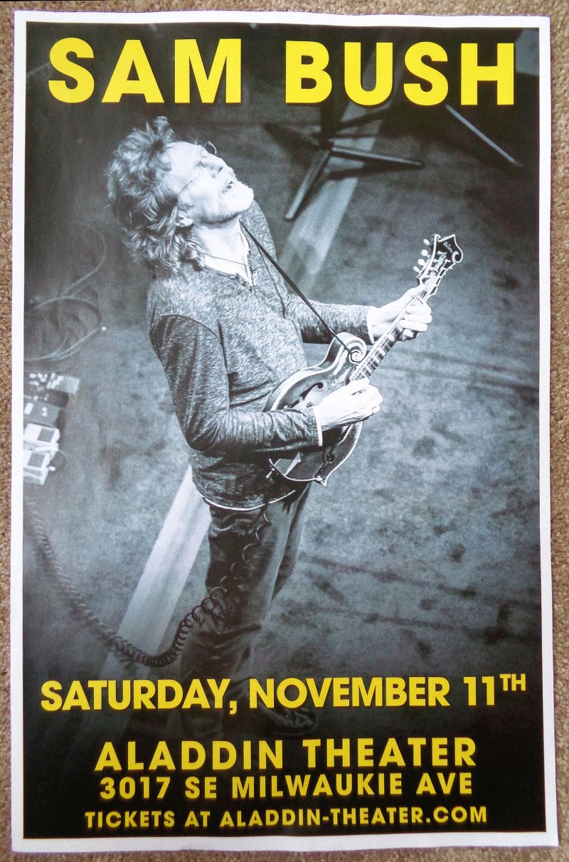 Bush SAM BUSH 2017 Gig POSTER Portland Oregon Concert