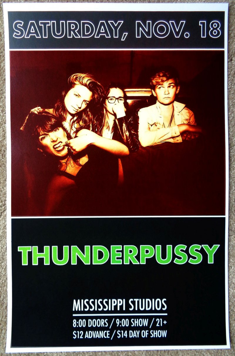 Image 0 of THUNDERPUSSY 2017 Gig POSTER Portland Oregon Concert