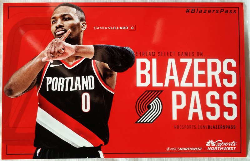 Image 0 of Lillard DAMIAN LILLARD 2017-18 Blazers POSTER Handout Portland Trailblazers SGA