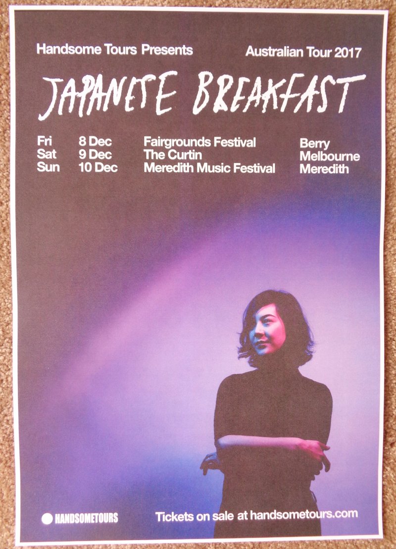 Image 0 of JAPANESE BREAKFAST 2017 Tour POSTER Australia Gig Concert Michelle Zauner