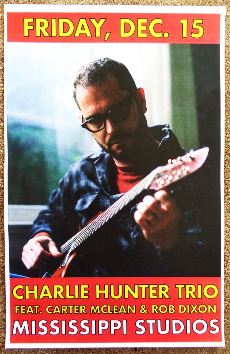 Hunter CHARLIE HUNTER TRIO 2017 Gig POSTER Portland Oregon Concert