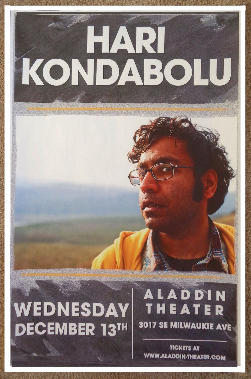 Image 0 of Kondabolu HARI KONDABOLU 2017 Gig POSTER Comedy Portland Oregon 11x17