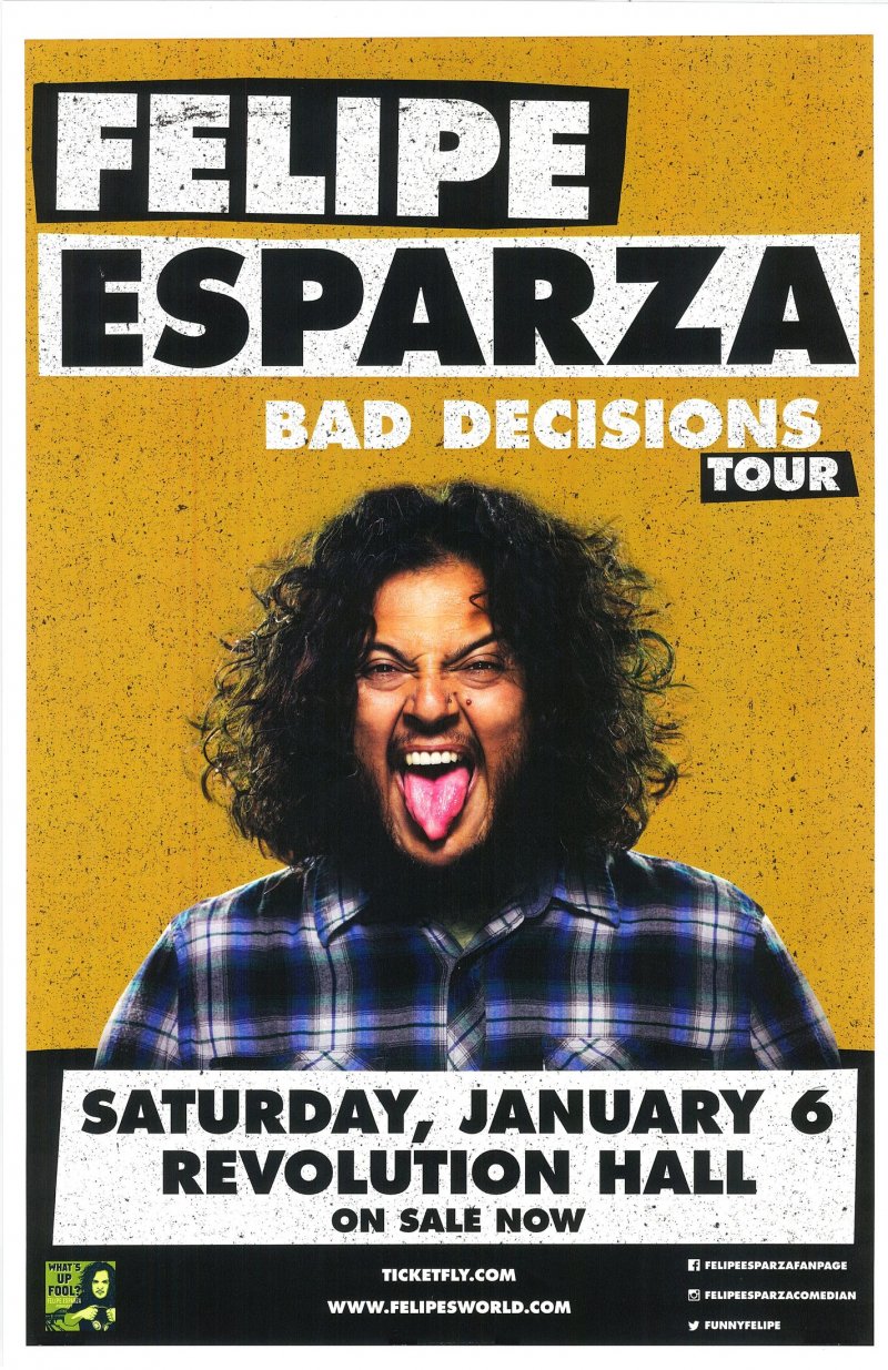 Esparza FELIPE ESPARZA 2018 Gig POSTER Comedy Portland Oregon