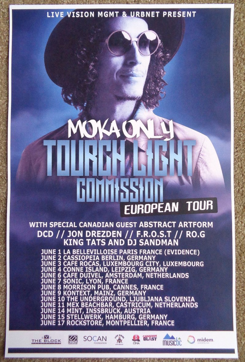 Image 0 of MOKA ONLY 2017 Tour POSTER Europe Gig Concert