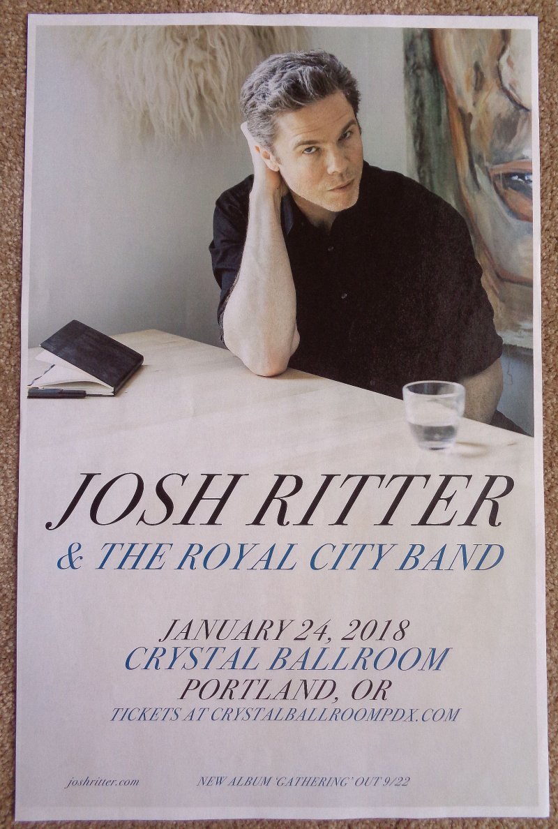 Image 0 of Ritter JOSH RITTER 2018 POSTER Gig Portland Oregon Concert Version 1 of 2