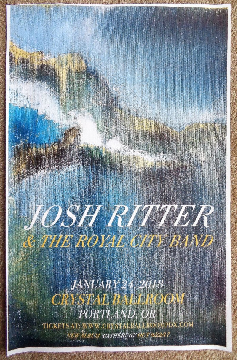 Image 0 of Ritter JOSH RITTER 2018 POSTER Gig Portland Oregon Concert Version 2 of 2