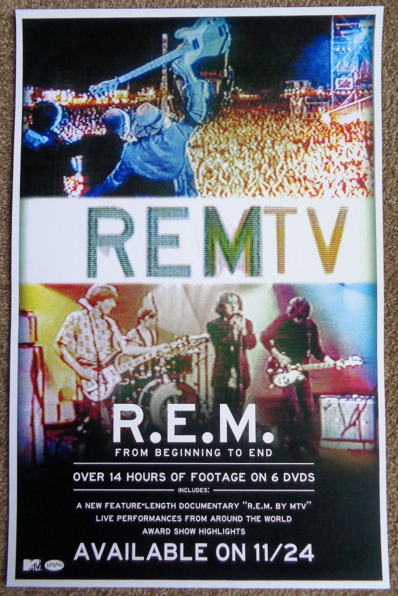 Image 0 of R.E.M. REMTV POSTER 11x17 (from 2014)