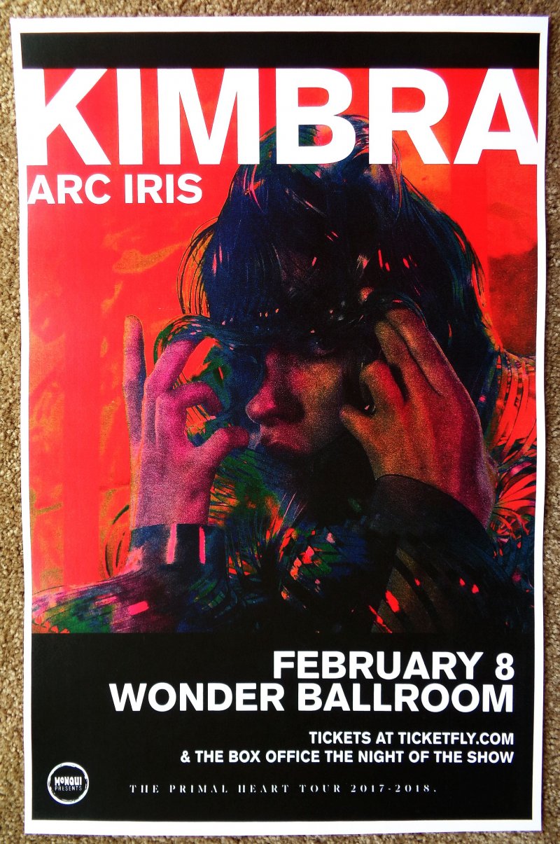 Image 0 of KIMBRA 2018 Gig POSTER Portland Oregon Concert