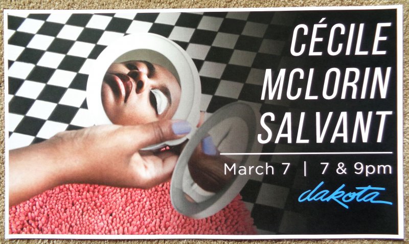 Image 0 of Salvant CECILE McLORIN SALVANT 2017 POSTER Gig Minneapolis Concert Minnesota