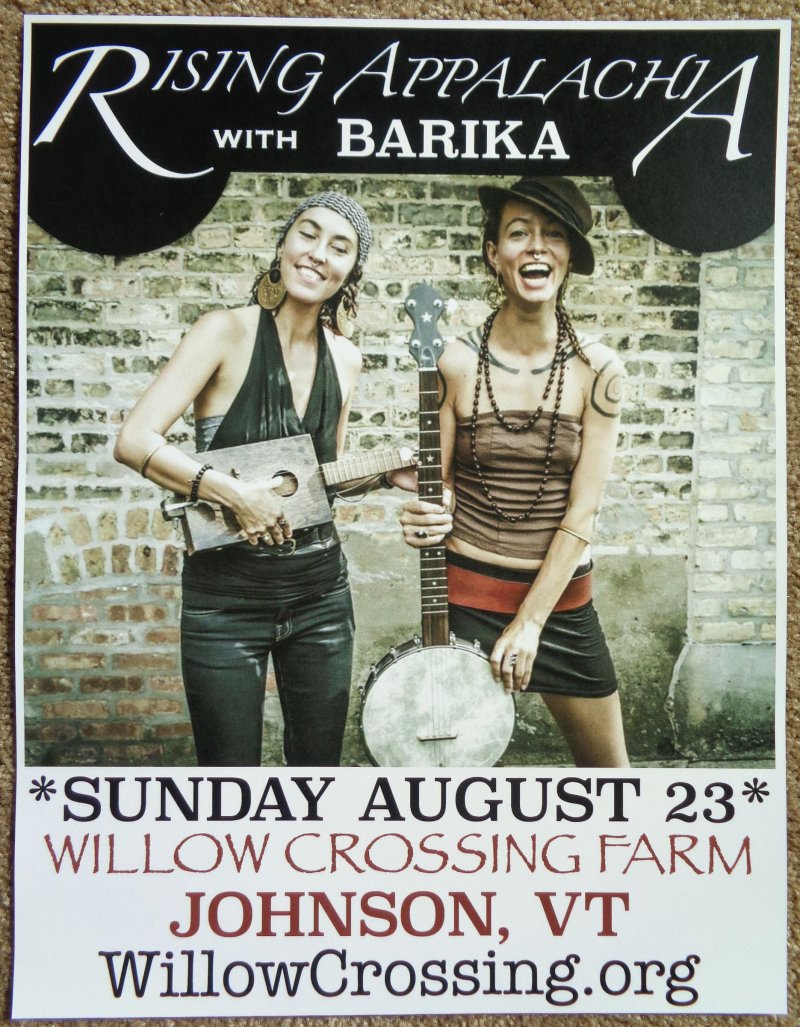 Image 0 of RISING APPALACHIA 2014 Gig POSTER Johnson Vermont Concert