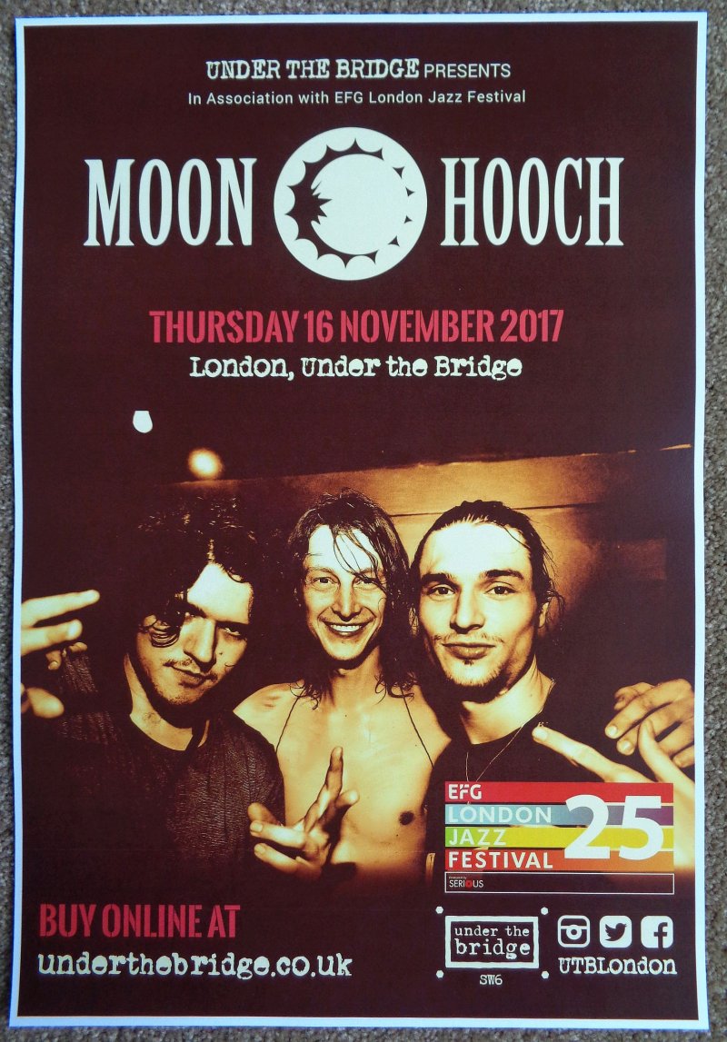 Image 0 of MOON HOOCH 2017 Gig POSTER London United Kingdom Concert