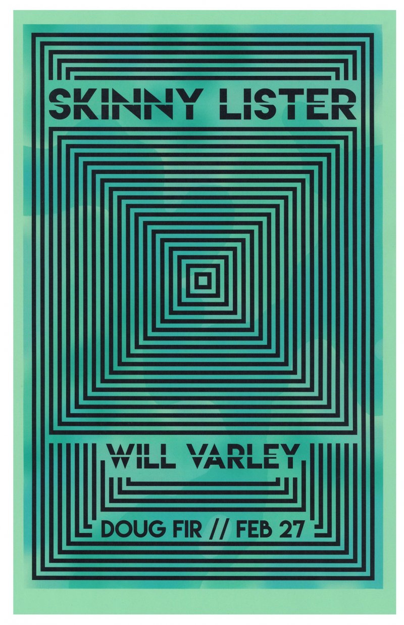 Image 0 of SKINNY LISTER 2018 Gig POSTER Portland Oregon Concert