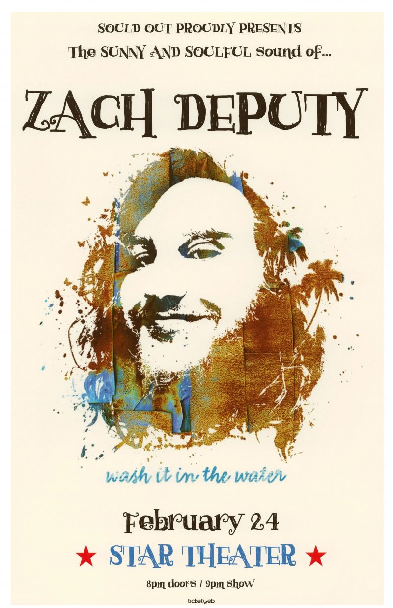 Image 0 of Deputy ZACH DEPUTY 2018 Gig POSTER Portland Oregon Concert