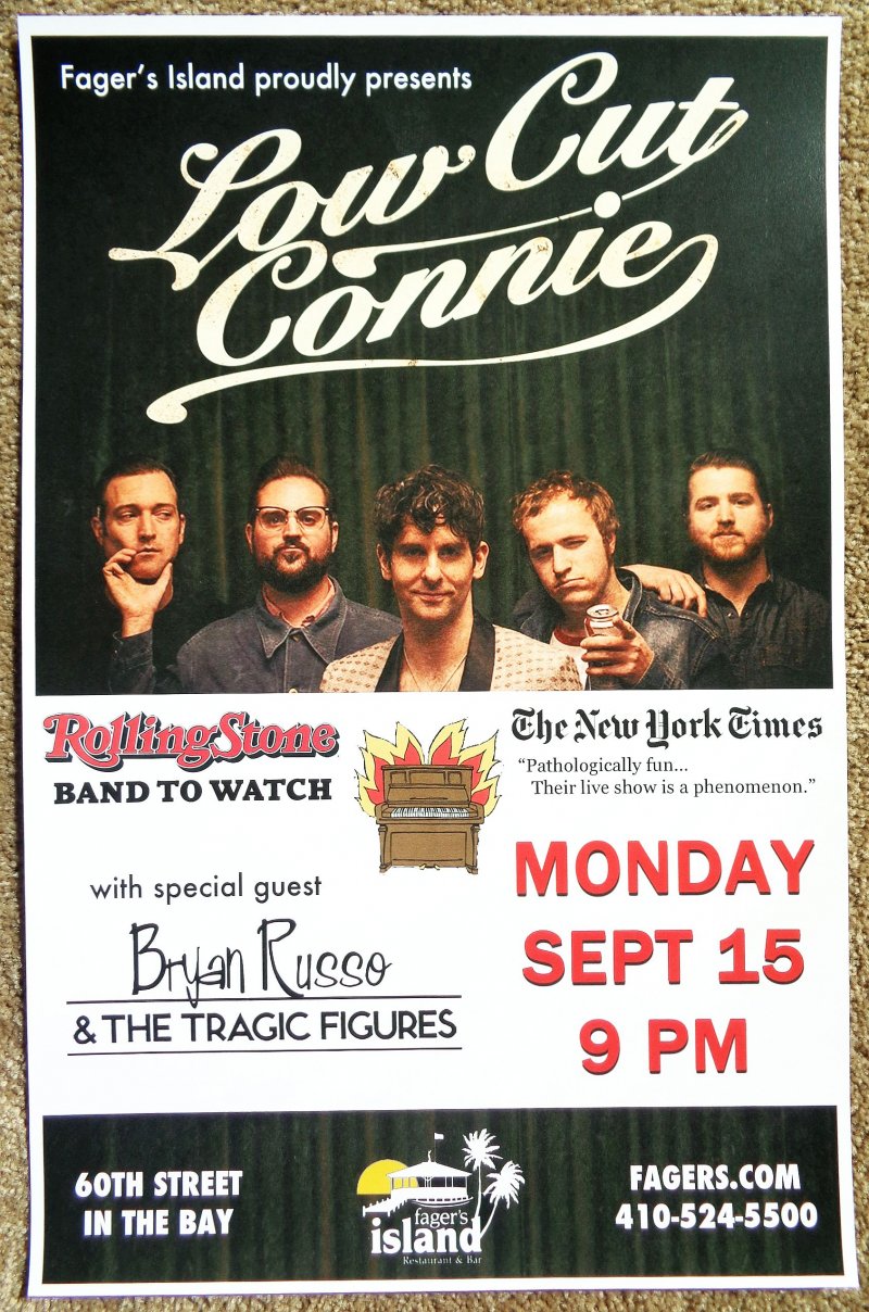 Image 0 of LOW CUT CONNIE 2014 Gig POSTER Ocean City Maryland Concert 