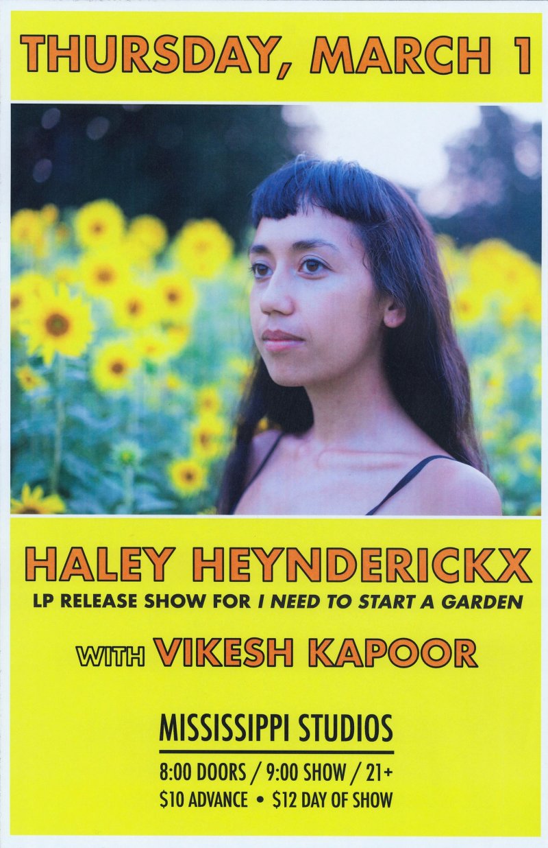 Image 0 of Heynderickx HALEY HEYNDERICKX 2018 Gig POSTER Portland Oregon March Concert