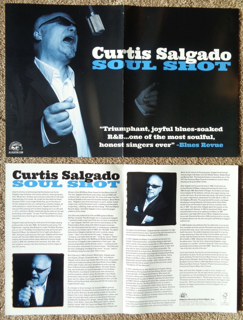 Salgado CURTIS SALGADO Soul Shot POSTER 2-Sided 17x11 (from 2012)