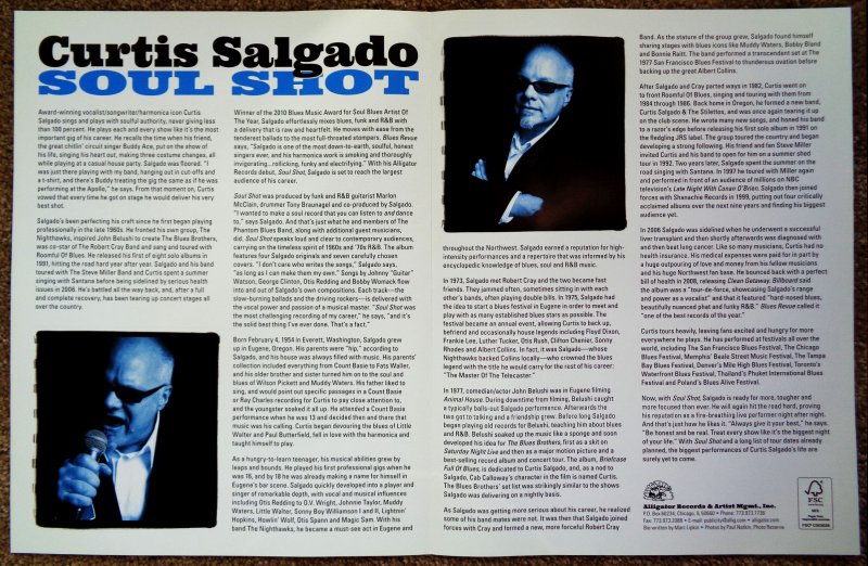 Image 2 of Salgado CURTIS SALGADO Soul Shot POSTER 2-Sided 17x11 (from 2012)