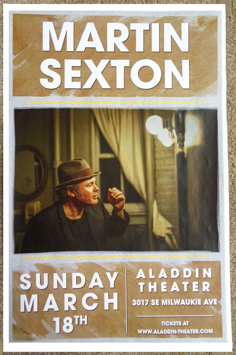 Image 0 of Sexton MARTIN SEXTON 2018 Gig POSTER Portland Oregon Concert