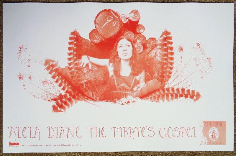 Diane ALELA DIANE Album POSTER The Pirate's Gospel 17x11