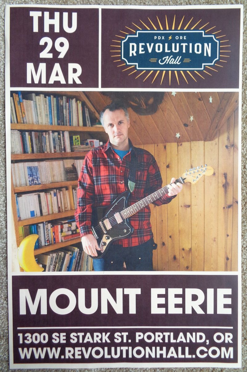 Image 0 of MOUNT EERIE 2018 Gig POSTER Portland Oregon Concert