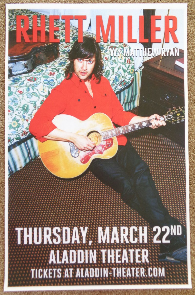 Image 0 of Miller RHETT MILLER 2018 Gig POSTER Portland Oregon OLD 97's Concert