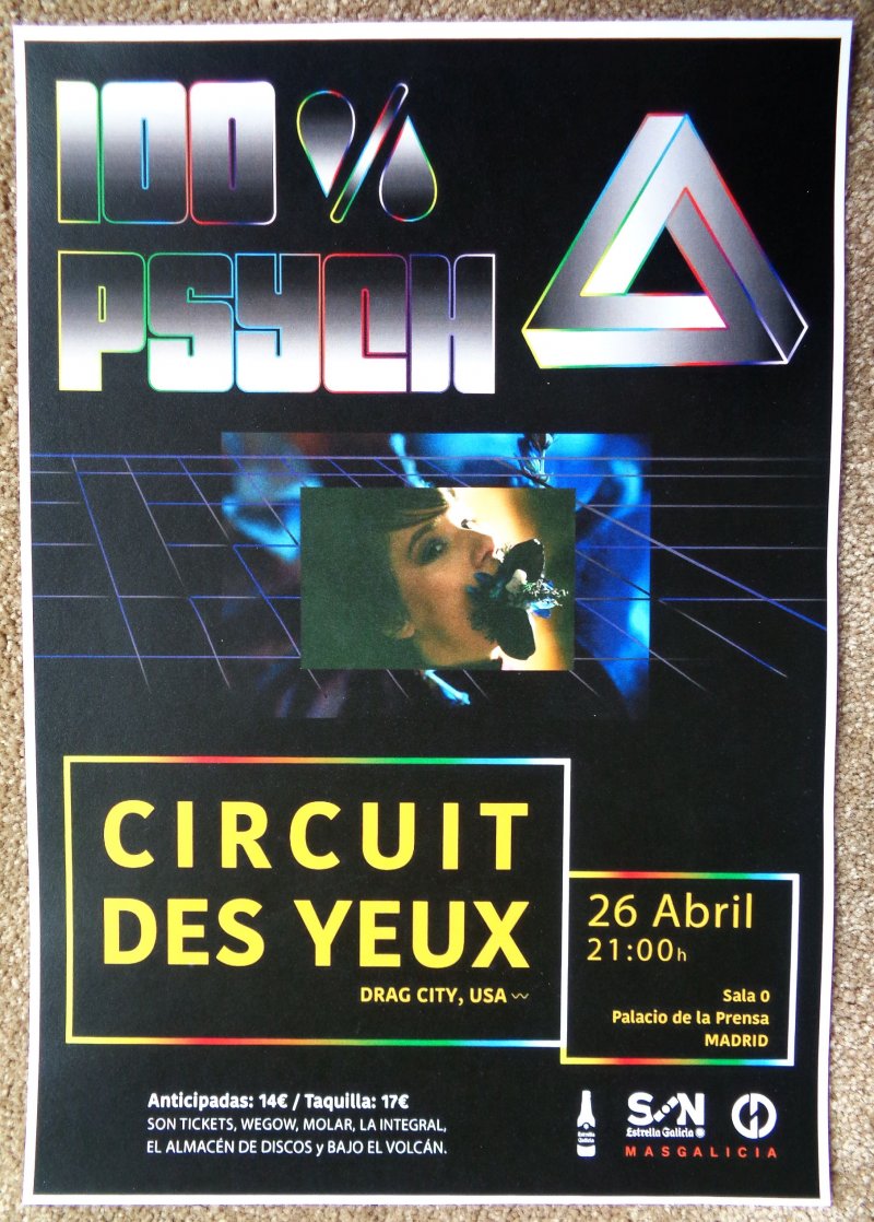 Image 0 of CIRCUIT DES YEUX 2018 Gig POSTER Madrid Spain Concert Haley Fohr