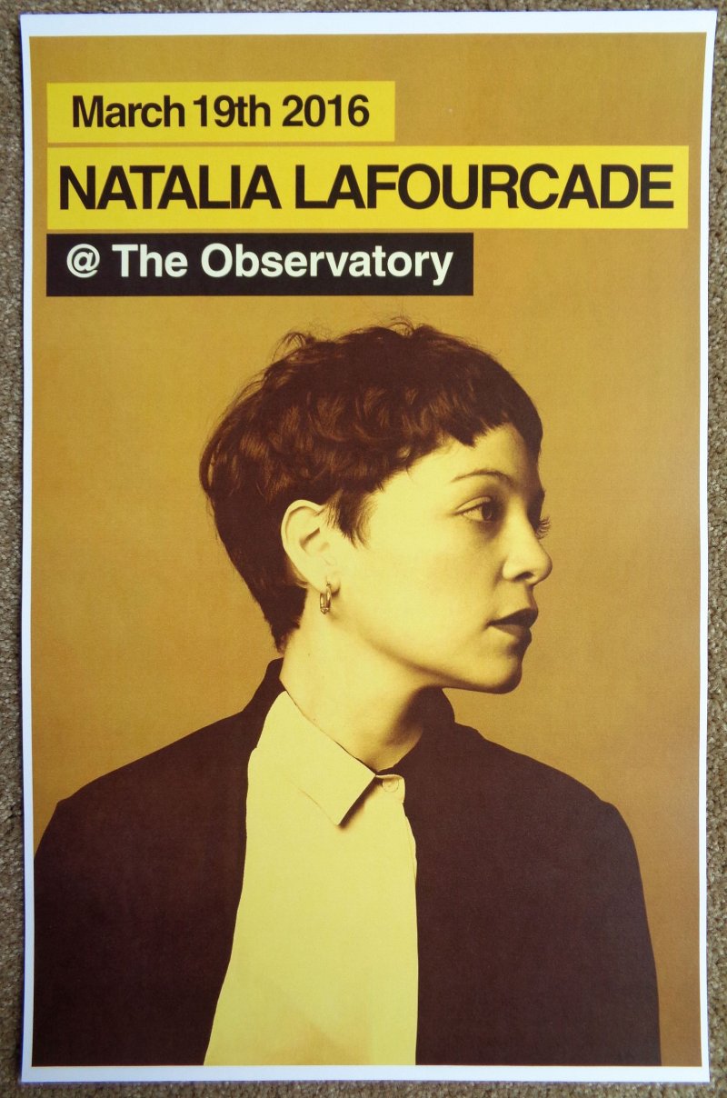 Image 0 of LaFourcade NATALIA LaFOURCADE 2016 Gig POSTER Santa Ana California Concert