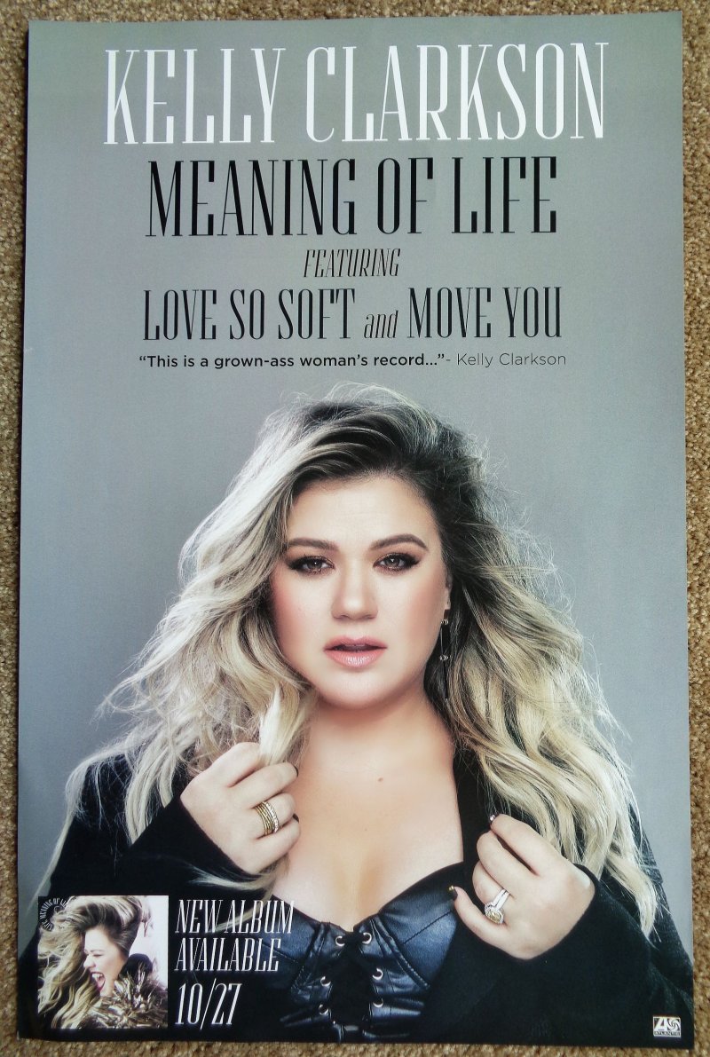 Image 1 of Clarkson KELLY CLARKSON Album POSTER Meaning Of Life 11x17