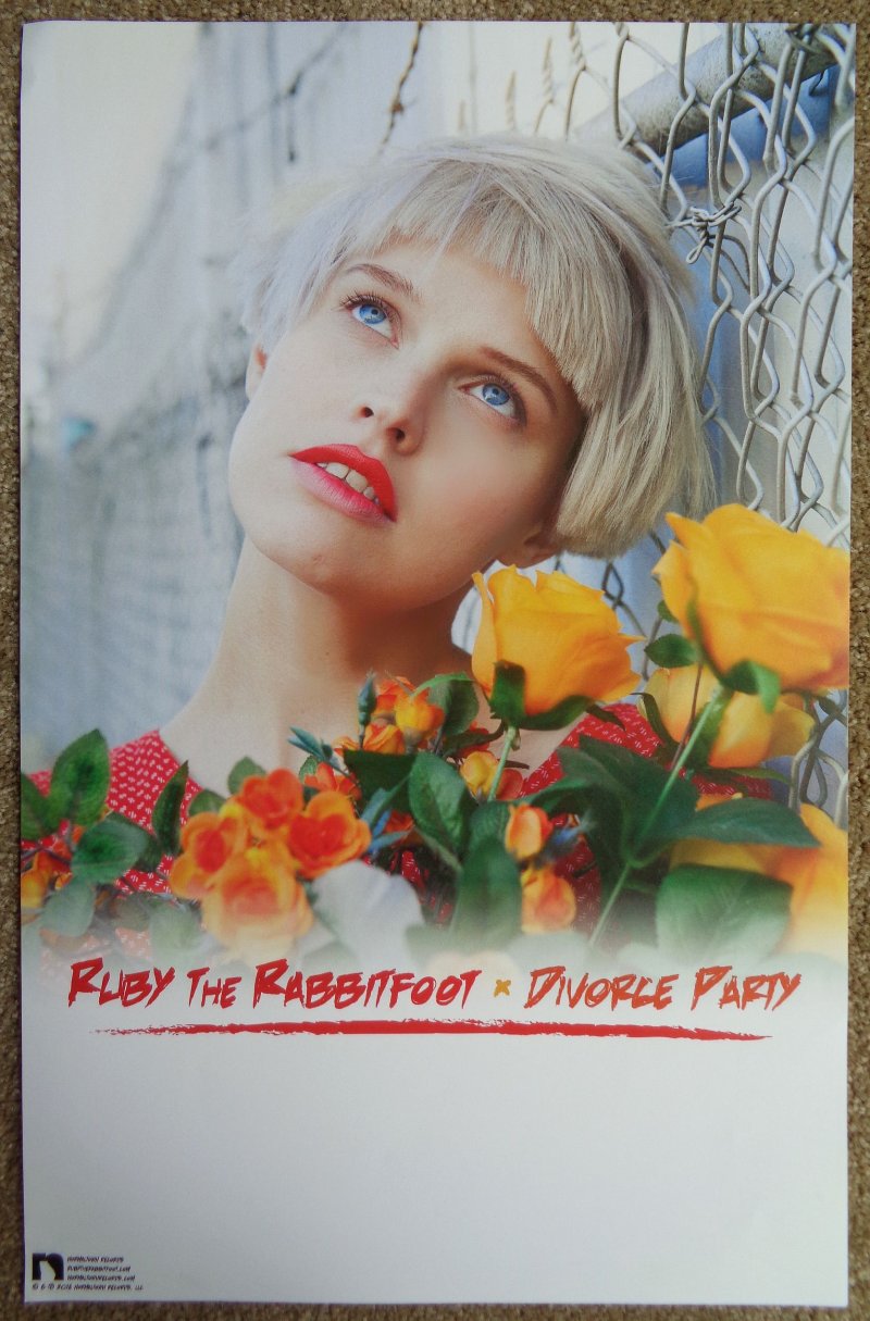 Image 0 of RUBY THE RABBITFOOT Album POSTER Divorce Party 11x17
