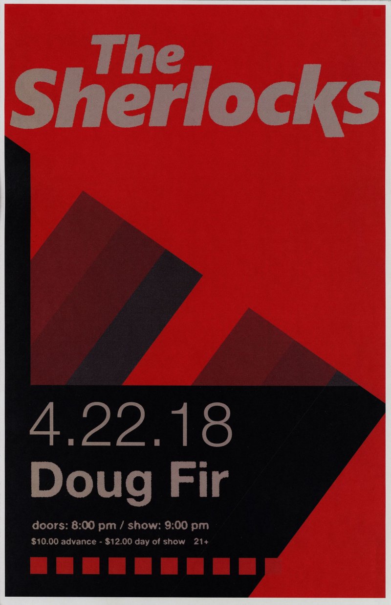 Image 0 of Sherlocks THE SHERLOCKS 2018 Gig POSTER Portland OR Concert Live For The Moment