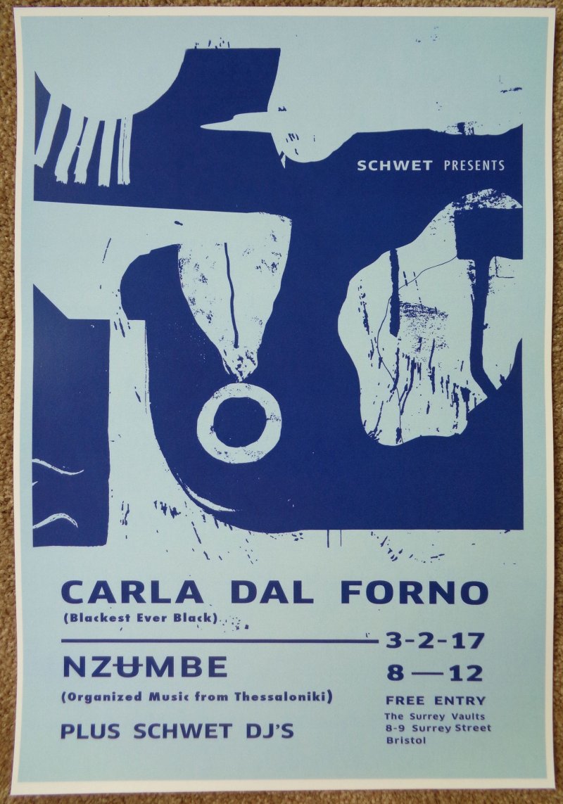 Image 0 of Dal Forno CARLA DAL FORNO 2017 Gig POSTER Bristol Concert United Kingdom