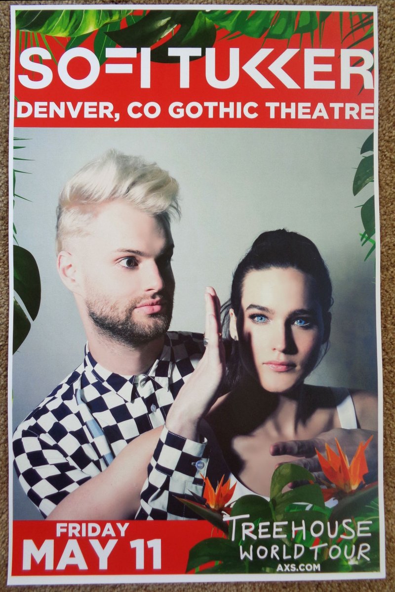Image 0 of SOFI TUKKER 2018 Gig POSTER Denver Colorado Concert