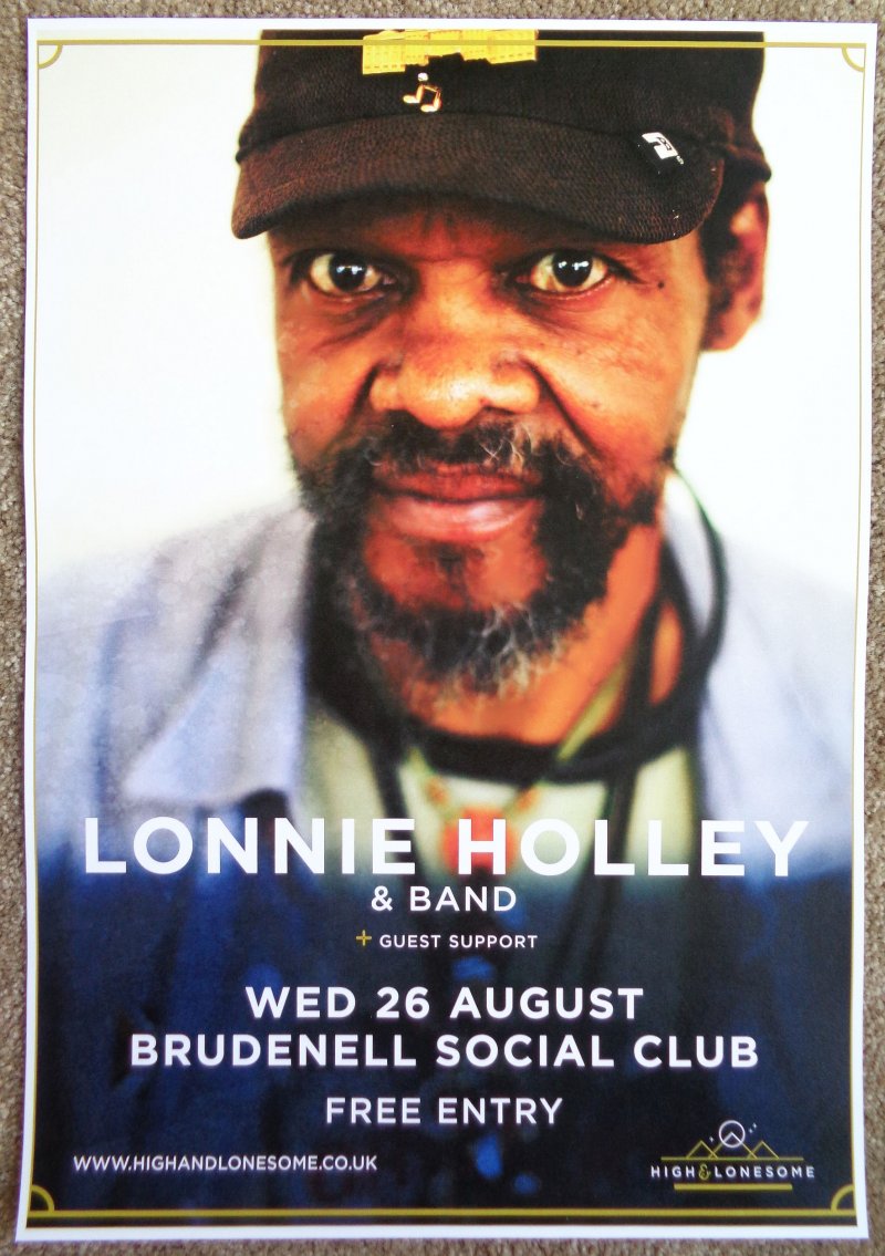 Image 0 of Holley LONNIE HOLLEY 2015 Gig POSTER Leeds Concert United Kingdom