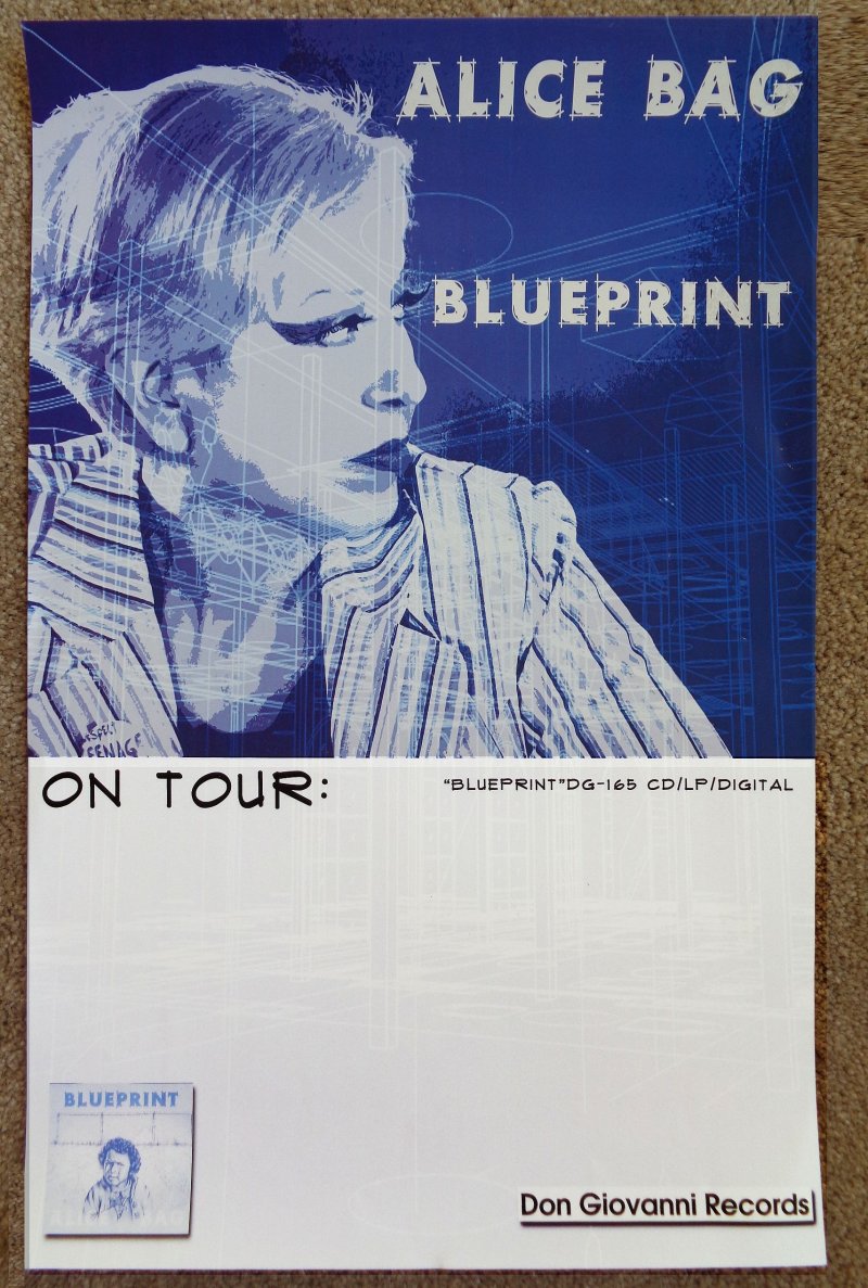 Bag ALICE BAG Album POSTER Blueprint 11x17