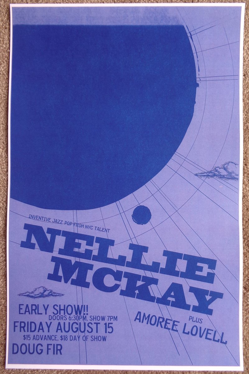 Image 0 of McKay NELLIE McKAY 2008 Gig POSTER Portland Oregon Concert