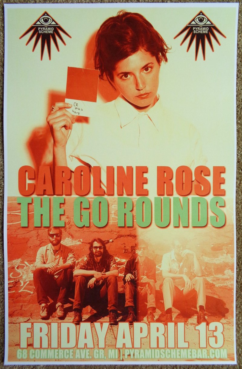 Image 0 of Rose CAROLINE ROSE 2018 Gig POSTER Grand Rapids Michigan Concert