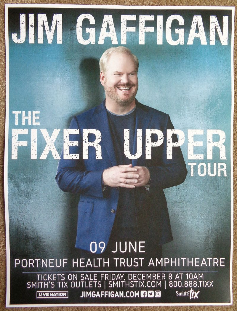 Image 0 of Gaffigan JIM GAFFIGAN 2018 POSTER Gig Comedy Pocatello Idaho