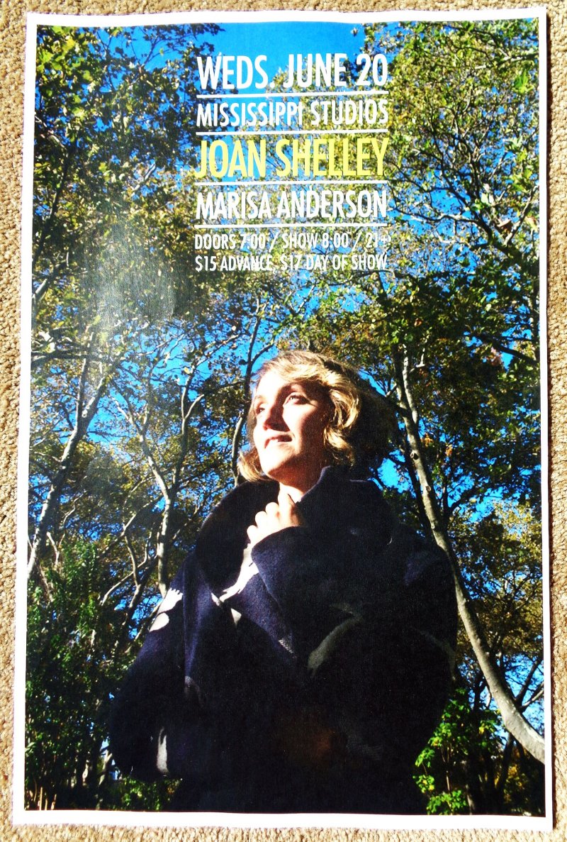 Image 0 of Shelley JOAN SHELLEY 2018 Gig POSTER Portland Oregon Concert