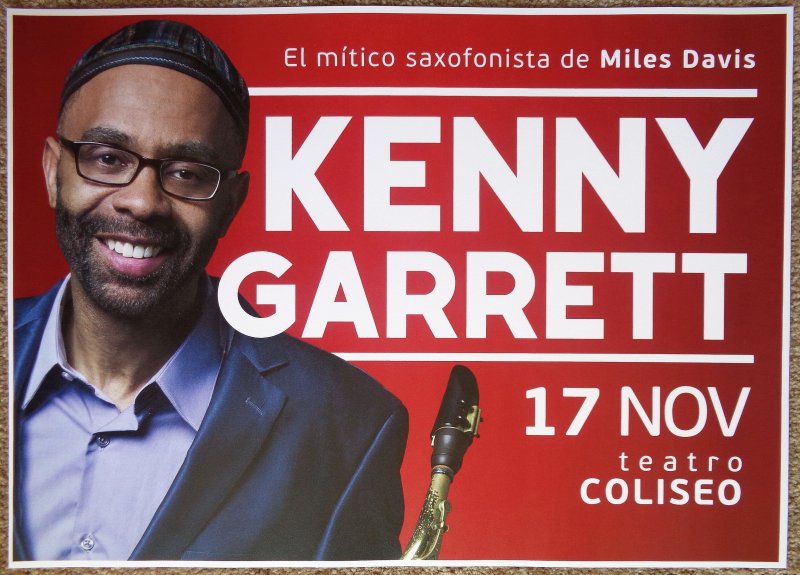 Image 0 of Garrett KENNY GARRETT 2017 Gig POSTER Buenos Aires Argentina Concert