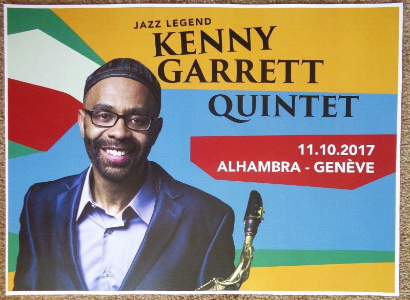 Image 0 of Garrett KENNY GARRETT 2017 Gig POSTER Geneva Switzerland Concert