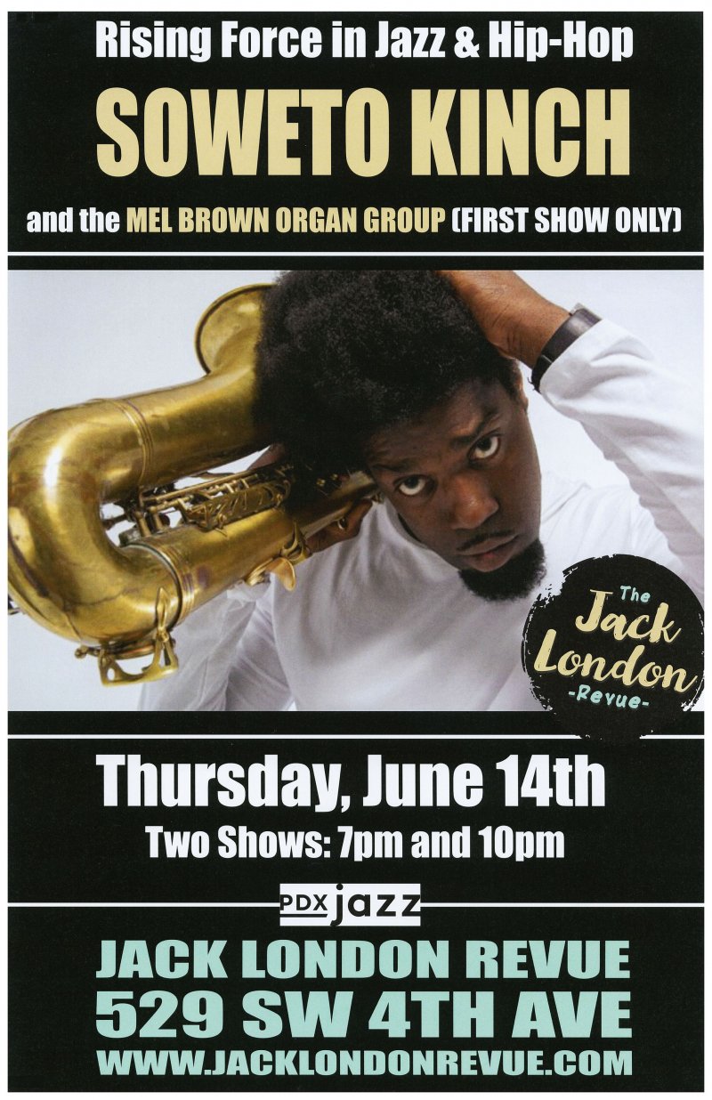 Image 0 of Kinch SOWETO KINCH 2018 Gig POSTER Portland Oregon Gig Concert