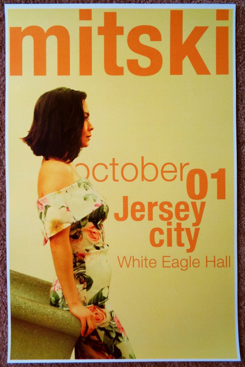 Image 0 of MITSKI 2017 Gig POSTER Jersey City New Jersey Concert