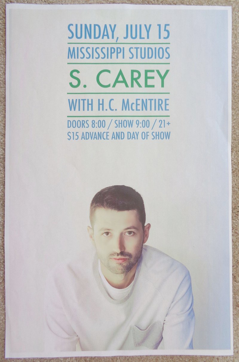 Image 0 of Carey S. CAREY Bon Iver 2018 POSTER Gig Portland Oregon Concert