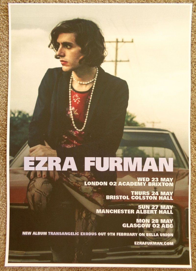 Image 0 of Furman EZRA FURMAN 2018 Tour POSTER May United Kingdom Gig Concert