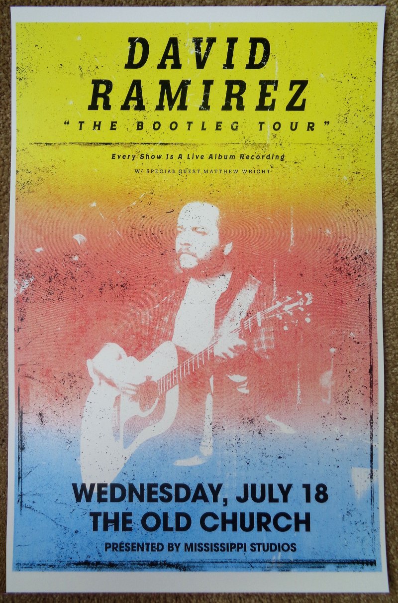 Image 0 of Ramirez DAVID RAMIREZ 2018 Gig POSTER Portland Oregon Concert