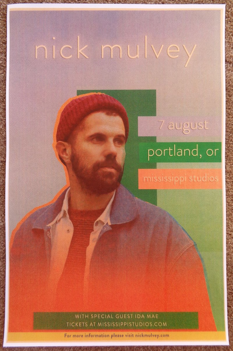 Image 0 of Mulvey NICK MULVEY 2018 Gig POSTER Portland Oregon Concert