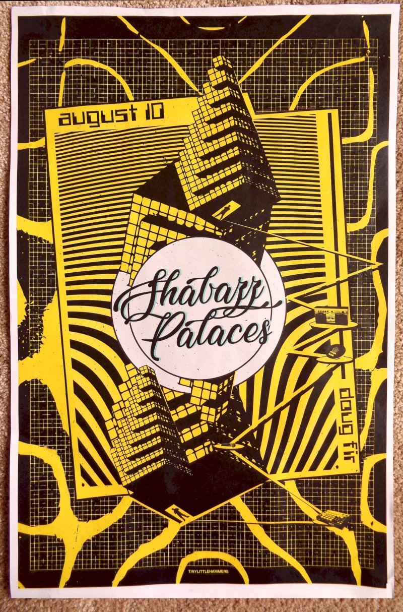 SHABAZZ PALACES 2018 Gig POSTER Portland Oregon Concert